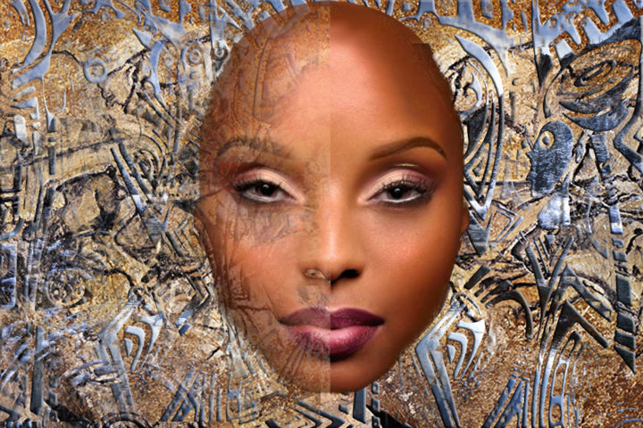 Arts numériques intitulée "Style ancestral" par Herde, Œuvre d'art originale, Photo montage