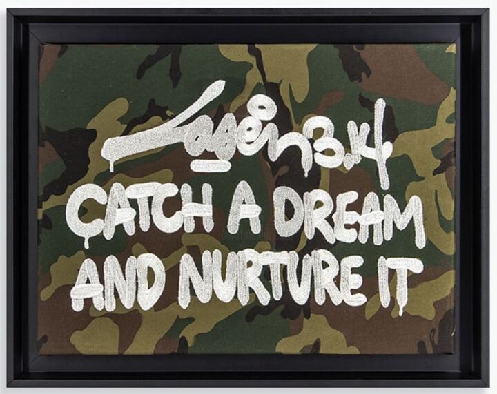 Текстильное искусство под названием "Catch A Dream And N…" - Laser 3.14, Подлинное произведение искусства, вышивка