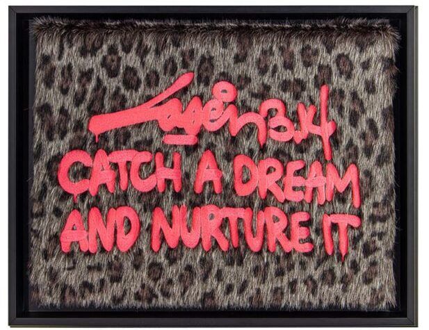 Textile Art titled "Catch A Dream And N…" by Laser 3.14, Original Artwork, Embroidery