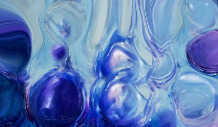 Painting titled "Graceful Fluidity" by Lashon Risper, Original Art, Acrylic