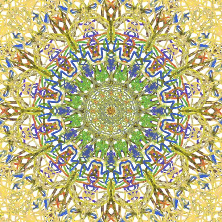 Painting titled "abstract-colour-wav…" by Digitalpainter, Original Art, Other