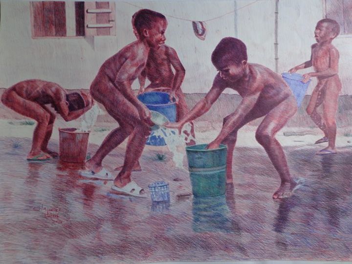 "God's Heritage" başlıklı Resim Lateef Olajumoke tarafından, Orijinal sanat