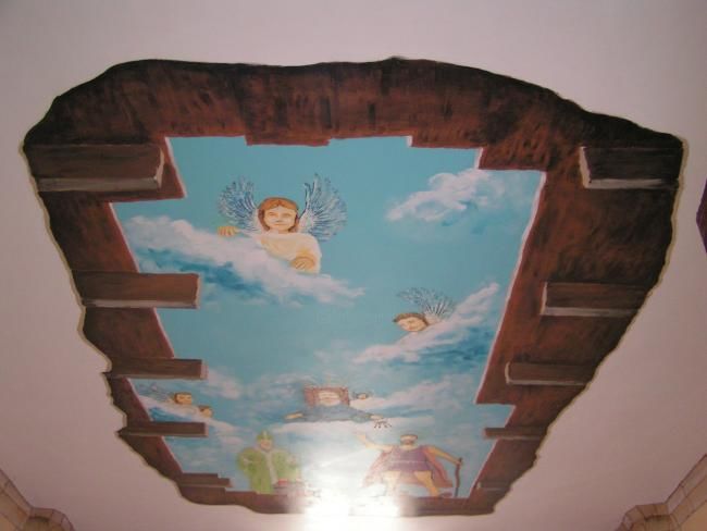 Malerei mit dem Titel "le plafond" von Laurent Baudoin, Original-Kunstwerk