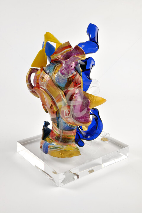 Sculpture titled "Risvegli luminosi" by Laura Alunni, Original Artwork, Ceramics