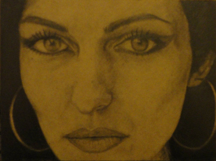 Drawing titled "Eva" by Laura Belcuore, Original Artwork, Graphite