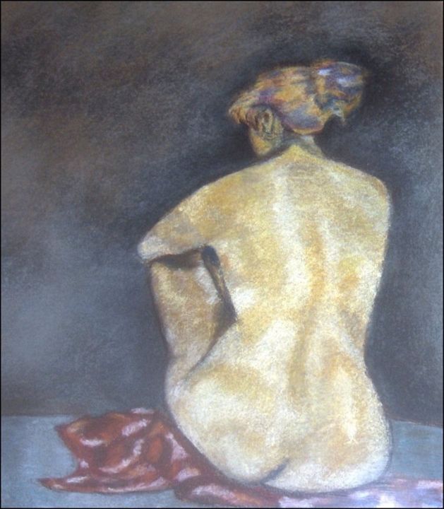 Painting titled "Nudo  artistico" by Laura Cappelletti, Original Artwork