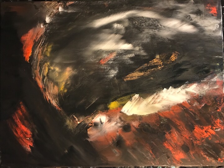 Malerei mit dem Titel "Le Phoenix" von Laura Casini, Original-Kunstwerk, Acryl