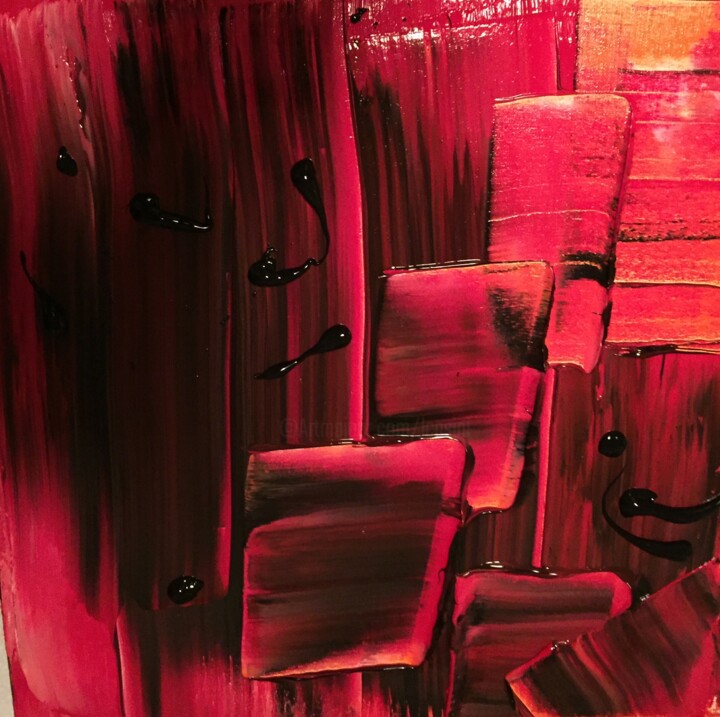 Pittura intitolato "Quadri rossi" da Laura Casini, Opera d'arte originale, Acrilico