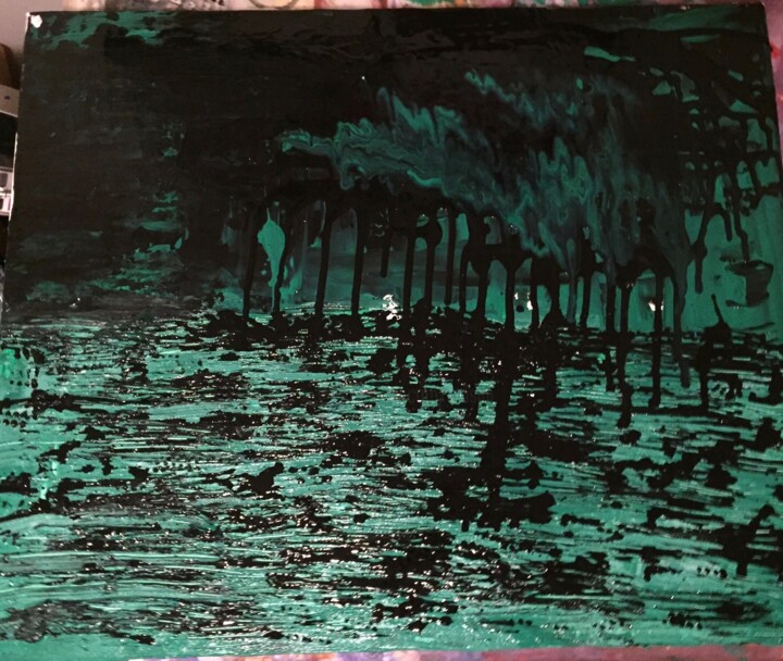 Pintura titulada "Foresta stregata" por Laura Casini, Obra de arte original, Acrílico
