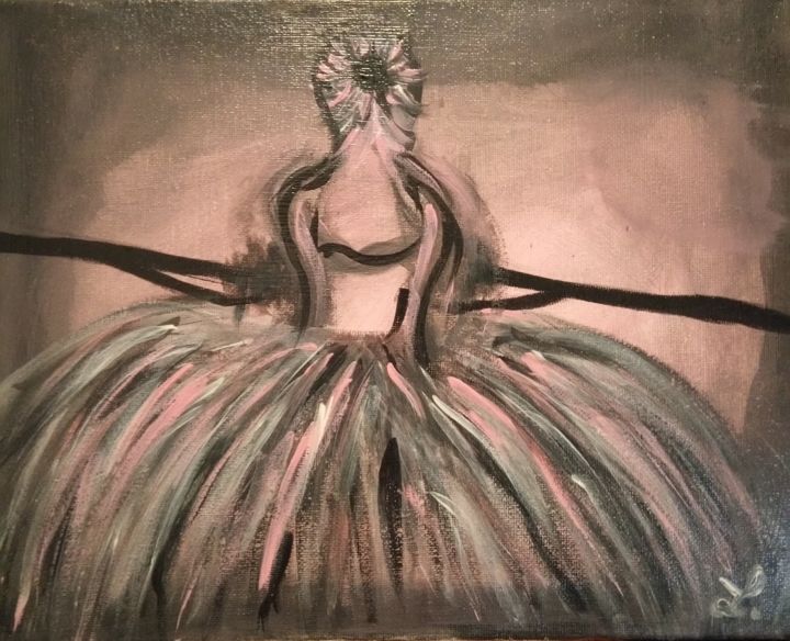 Painting titled "Danseuse" by Laura Paris, Original Artwork, Acrylic