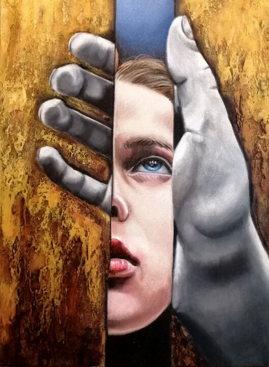 Картина под названием "A MIO PADRE" - Laura Segatori, Подлинное произведение искусства, Масло