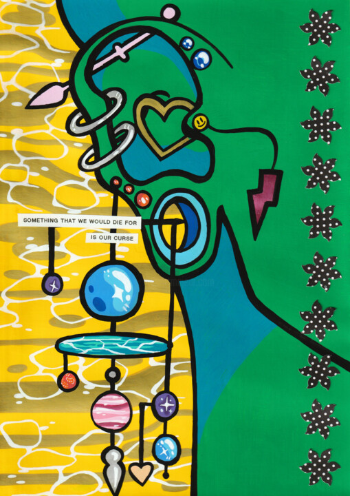 Peinture intitulée "Space Girls Projetc…" par Laura Sichetti (Imediatista), Œuvre d'art originale, Marqueur