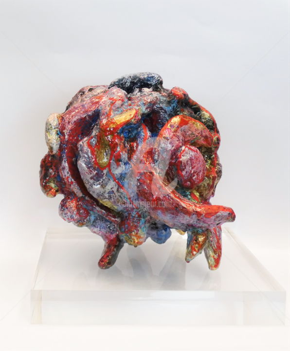 Sculpture titled "Golem Nr.3" by Laura Alunni, Original Art, Resin