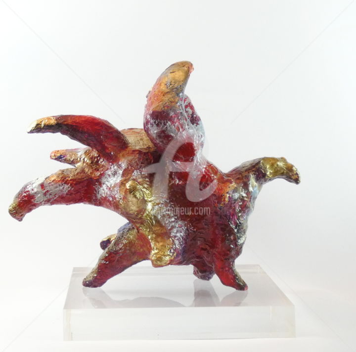 Sculpture titled "Golem nr.7" by Laura Alunni, Original Art, Resin