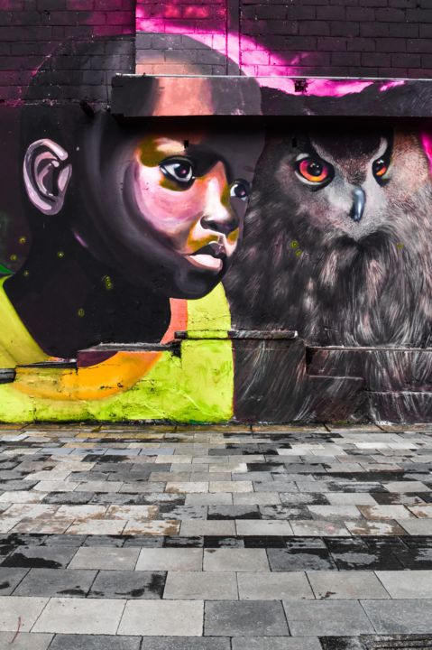 "The Boy & The Owl" başlıklı Fotoğraf Laura García tarafından, Orijinal sanat, Dijital Fotoğrafçılık