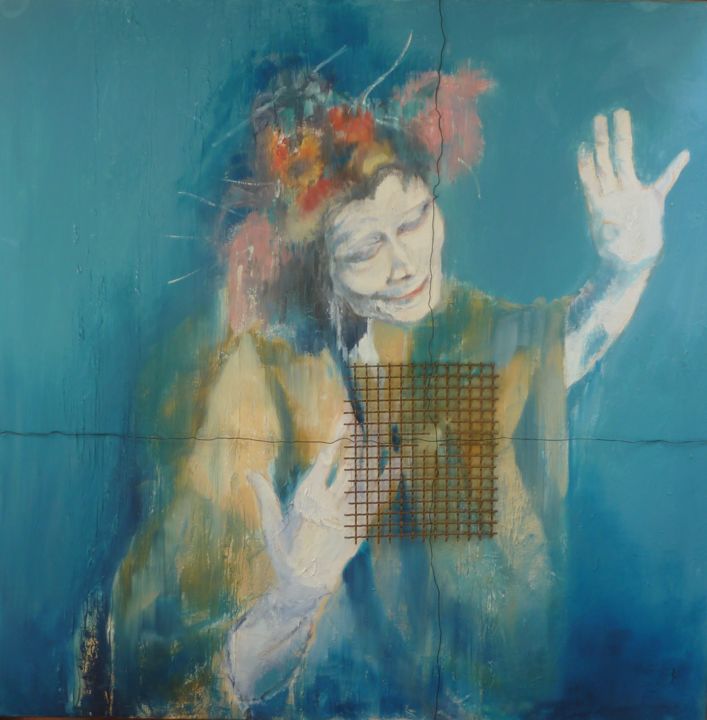 Pittura intitolato "Tribute to Kazuo Oh…" da Laura Beatrice Gerlini, Opera d'arte originale