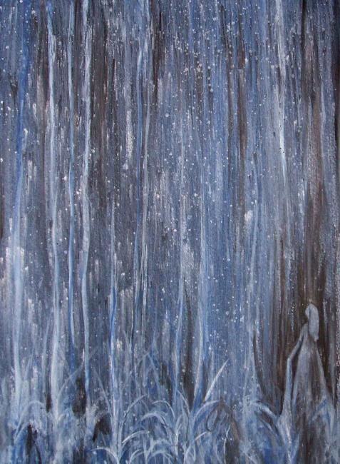 "Caught in the Rain" başlıklı Kolaj Laura Lee Gulledge tarafından, Orijinal sanat