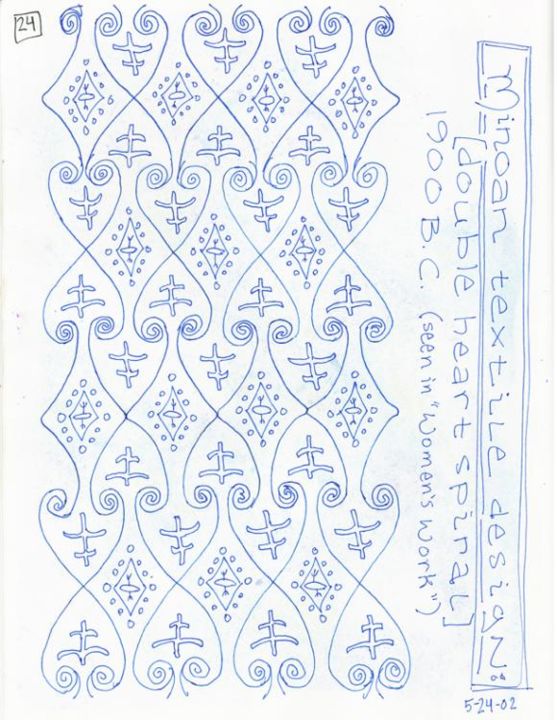 "Minoan Pattern" başlıklı Kolaj Laura Lee Gulledge tarafından, Orijinal sanat