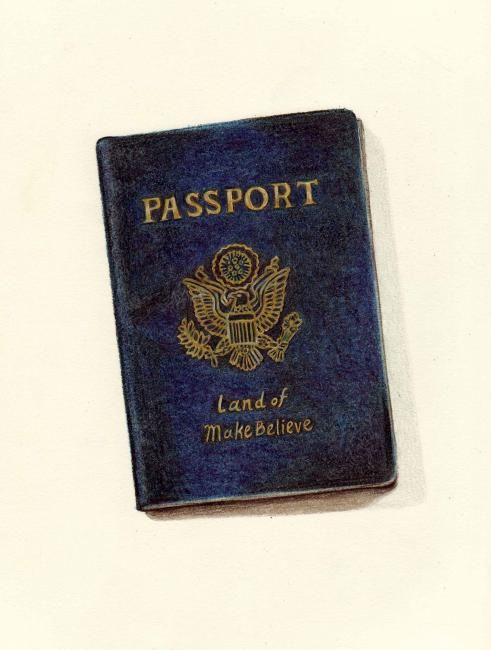Collages titled "My passport" by Laura Lee Gulledge, Original Artwork