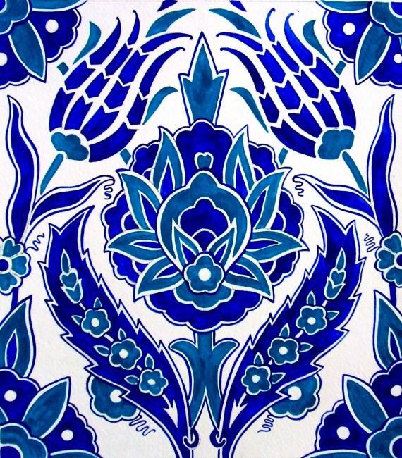 Collages titled "Turkish tile design" by Laura Lee Gulledge, Original Artwork