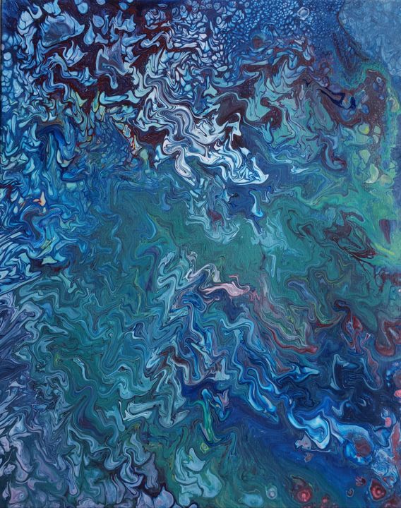 Painting titled "Vibration" by Laura Alice, Original Art, Acrylic