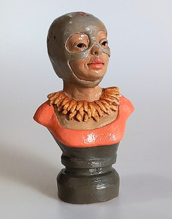 Escultura intitulada "Lady Adah" por Laura Nehr, Obras de arte originais, Terracota