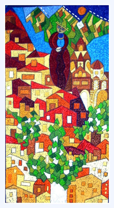 Peinture intitulée "Marie du Puy en Vel…" par Laure Barlet, Œuvre d'art originale, Huile
