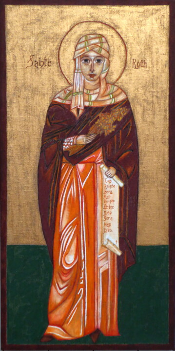 Painting titled "Ruth" by Laure Barlet, Original Artwork, Oil