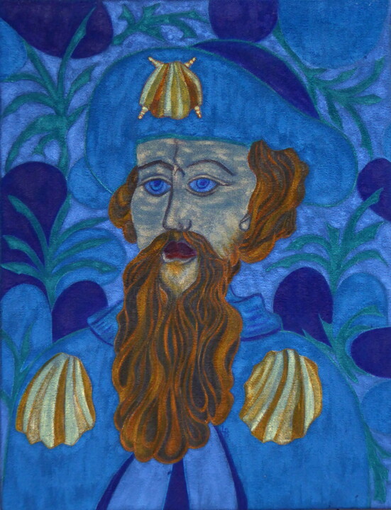 Peinture intitulée "Saint Jacques le qu…" par Laure Barlet, Œuvre d'art originale, Huile