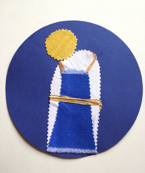 Art textile intitulée "L'artisan fromager" par Laure Barlet, Œuvre d'art originale, Autre