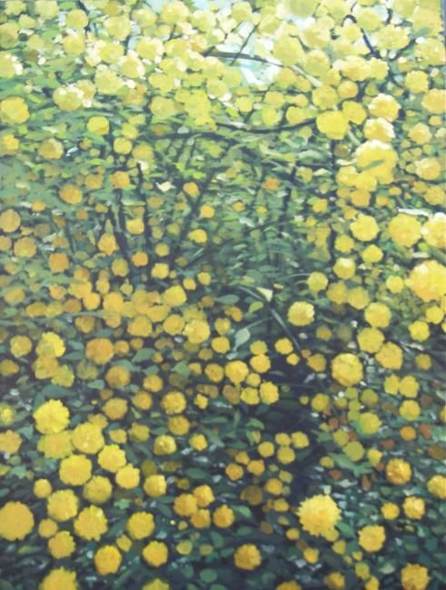 Boules Jaunes - Painting, 90x116 cm ©2012 by Laure Boin Watorek -
Huile sur toile - oil on canvas