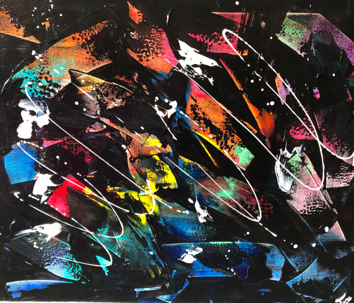 Peinture intitulée "PHOSPHO" par Laure Bonomi, Œuvre d'art originale, Acrylique