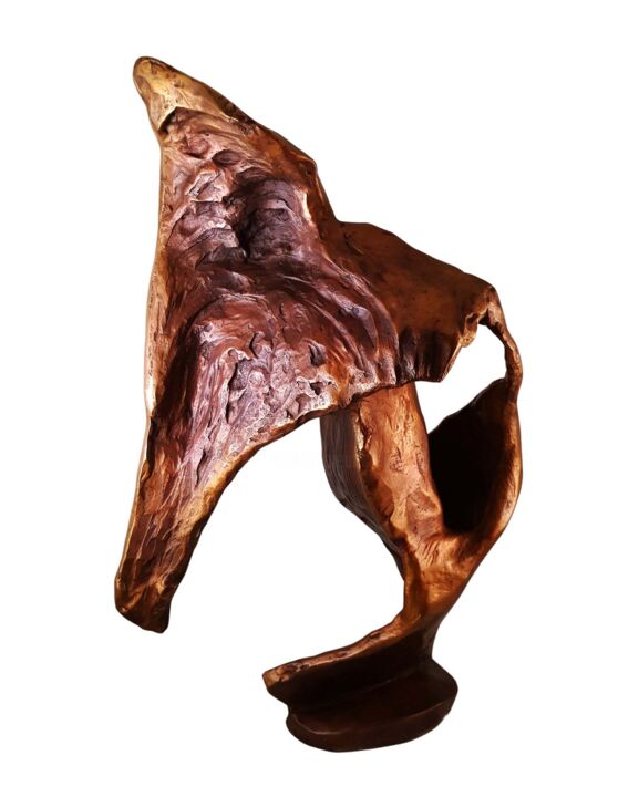 Skulptur mit dem Titel "La danse du voile" von Laure Polin, Original-Kunstwerk, Bronze
