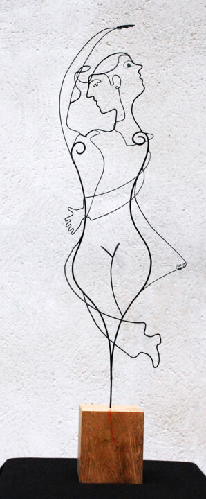 Sculpture intitulée "Anima Animus" par Laure Simoneau, Œuvre d'art originale, Métaux