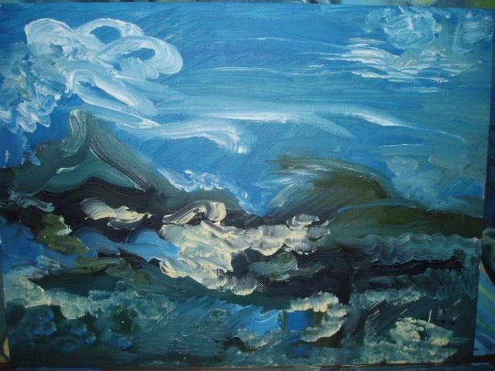 Painting titled "Storm I" by Lauren Churchill, Original Artwork
