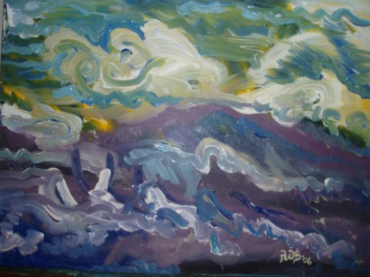 Картина под названием "Storm II" - Lauren Churchill, Подлинное произведение искусства