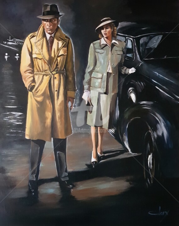 Painting titled "Casablanca" by Laurence Clerembaux, Original Artwork