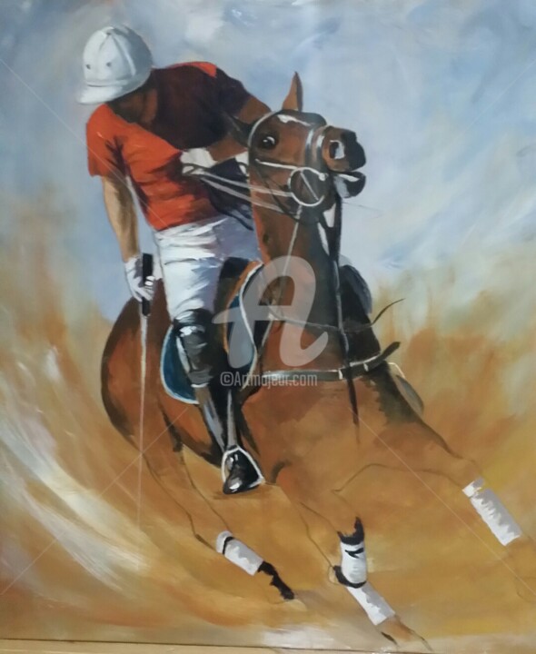 Peinture intitulée "Polo 2" par Laurence Clerembaux, Œuvre d'art originale, Acrylique