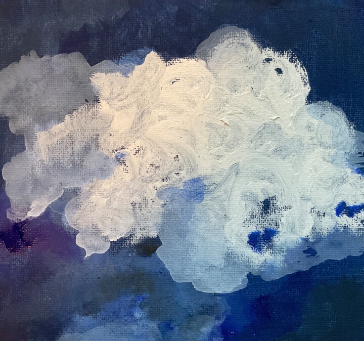 Painting titled "Head in the clouds…" by Laurence D Antonio Lignel, Original Artwork, Oil