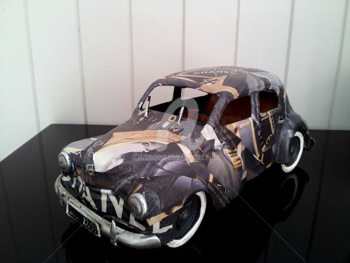 Sculpture titled "4CV" by Laurence Lbn, Original Artwork