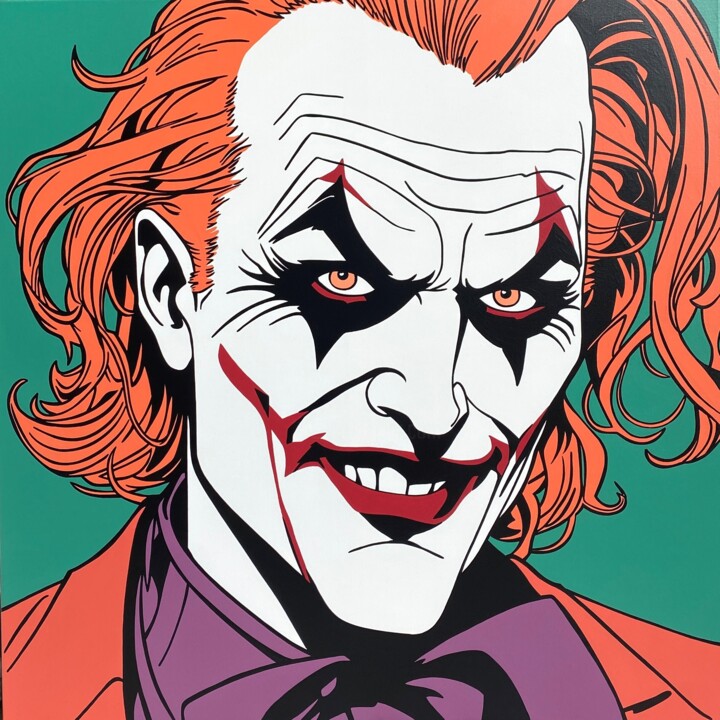 绘画 标题为“Joker IA” 由Laurence Masson, 原创艺术品, 丙烯