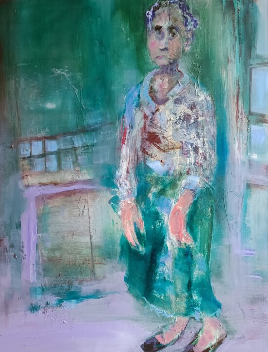 Pintura titulada "Regarde comme je su…" por Laurence Pustoc'H, Obra de arte original, Oleo