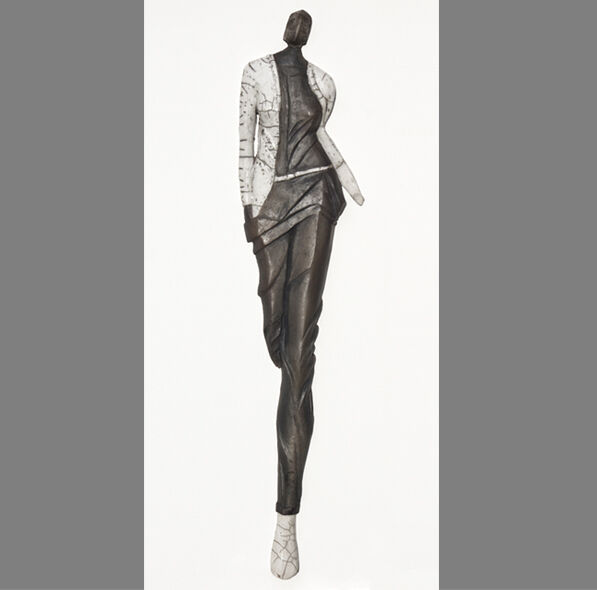 Sculpture intitulée "Virginie/mannequin-…" par Laurence Tellier, Œuvre d'art originale, Céramique