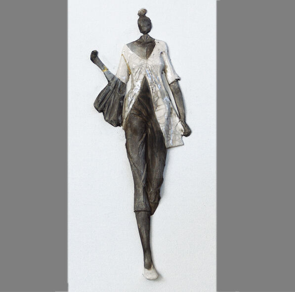 Sculpture titled "Myriam/mannequin-Cr…" by Laurence Tellier, Original Artwork, Ceramics