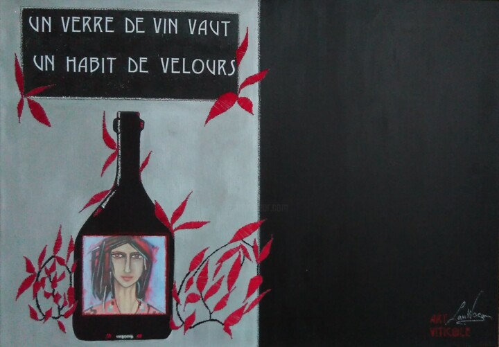Painting titled "Velours" by Laurence Wagon, Original Artwork