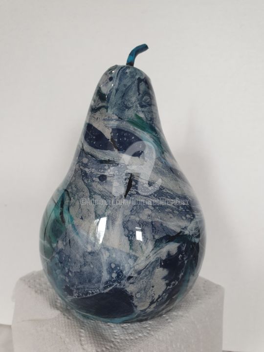 Sculpture intitulée "poire" par Laurence Clerembaux, Œuvre d'art originale, Argile