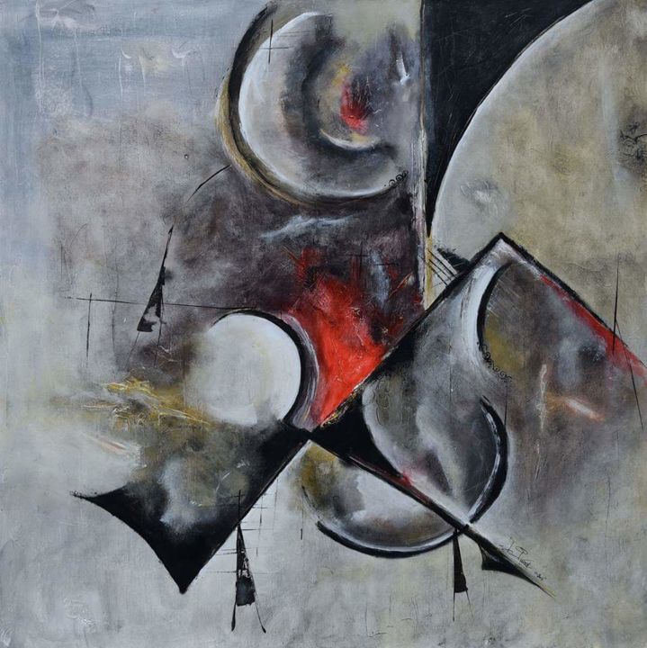 Peinture intitulée "Craon" par Laurence Girerd, Œuvre d'art originale, Acrylique