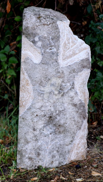 Sculpture titled "L'idylle-de-mon-jar…" by Laurent Boron, Original Artwork, Stone