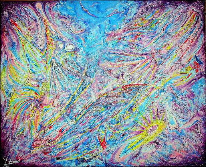 Peinture intitulée "MATRICE" par Laurent Boron, Œuvre d'art originale, Huile