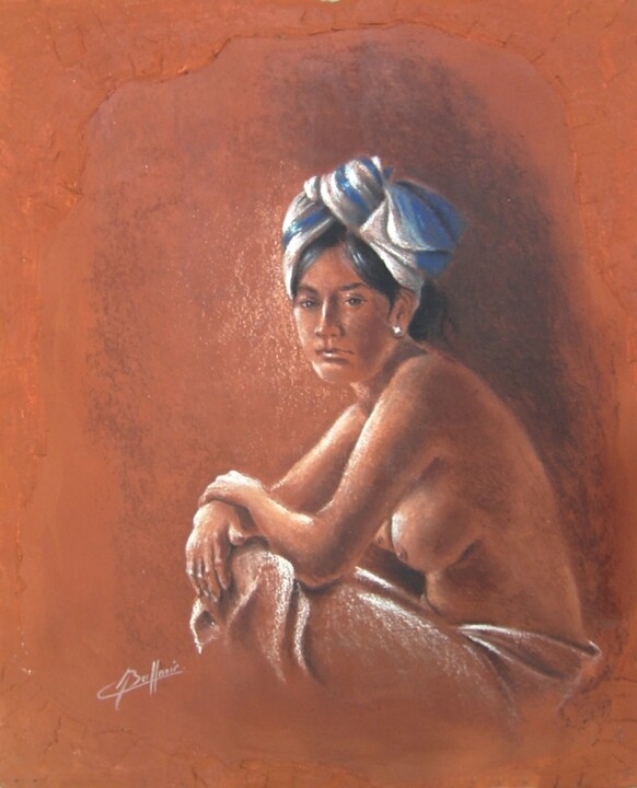 Painting titled "Shandra" by Laurent Buffnoir, Original Artwork, Oil